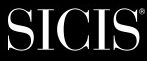 A black and white logo of the word sicis.